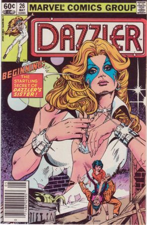 Dazzler 26 (Newsstand) published by Marvel with cover art by Joe Jusko
