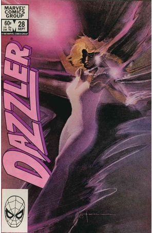 Dazzler 28 published by Marvel with cover art by Bill Sienkiewicz
