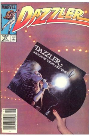 Dazzler 29 (Newsstand) published by Marvel with cover art by Bill Sienkiewicz
