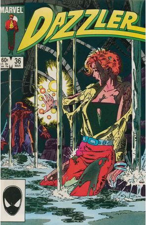 Dazzler 36 published by Marvel with cover art by John Byrne