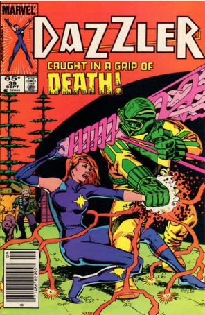Dazzler 39 (Newsstand) published by Marvel with cover art by Paul Chadwick