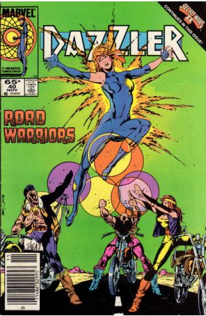 Dazzler 40 (Newsstand) published by Marvel with cover art by Butch Guice