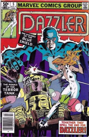 Dazzler 5 (Newsstand) published by Marvel with cover art by Frank Springer