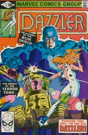 Dazzler 5 published by Marvel with cover art by Frank Springer