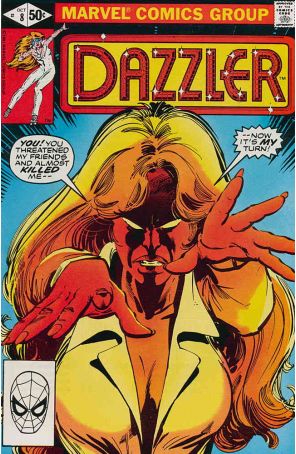 Dazzler 8 published by Marvel with cover art by Bill Sienkiewicz