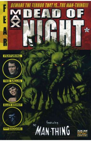 Dead of Night Featuring Man-Thing TPB 1 published by Marvel with cover art by Kaare Andrews