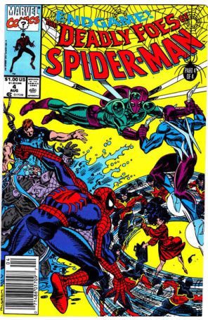 Deadly Foes of Spider-Man 4 (Newsstand) published by Marvel with cover art by Al Milgrom