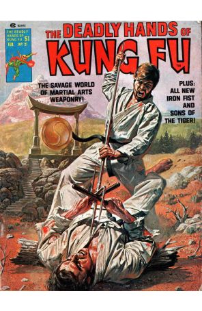 Deadly Hands of Kung Fu 21 published by Marvel with cover art by Bob Larkin