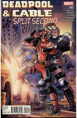 Deadpool And Cable: Split Second 2 published by Marvel with cover art by Reilly Brown
