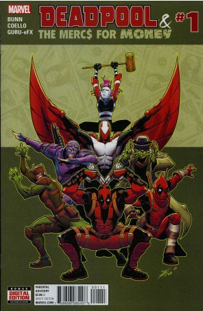 Deadpool And The Mercs For Money (2nd Series) 1 published by Marvel with cover art by Iban Coello