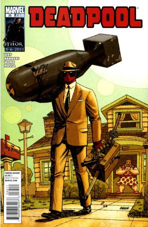Deadpool (3rd Series) 35 published by Marvel with cover art by Dave Johnson