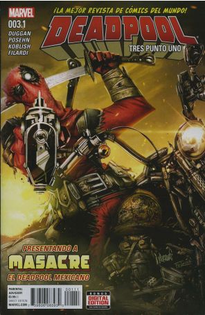 Deadpool (5th Series) 3.1 published by Marvel with cover art by Francisco Herrera