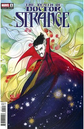 The Death of Doctor Strange 1A published by Marvel with cover art by Peach Momoko
