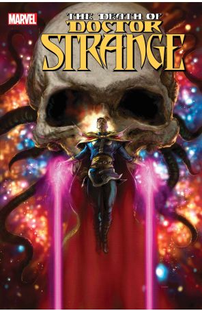 The Death of Doctor Strange 1 published by Marvel with cover art by Kaare Andrews