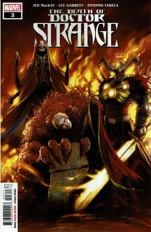 The Death of Doctor Strange 3 published by Marvel with cover art by Kaare Andrews