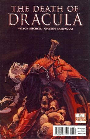 Death of Dracula 1 (2nd) published by Marvel with cover art by Giuseppe Camuncoli