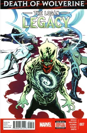 Death of Wolverine: The Logan Legacy 7 published by Marvel with cover art by Rafael Albuquerque