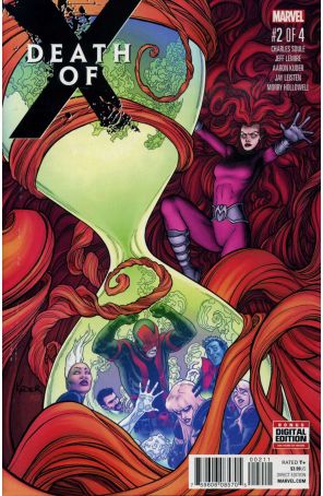 Death of X 2 published by Marvel with cover art by Aaron Kuder