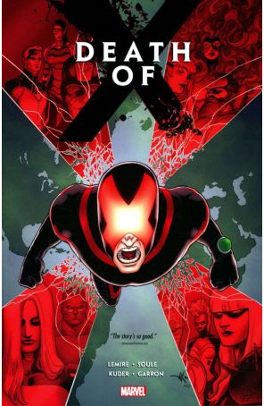 Death of X TPB 1 published by Marvel with cover art by Aaron Kuder