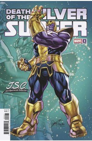 Death of the Silver Surfer 3B published by Marvel with cover art by J. Scott Campbell