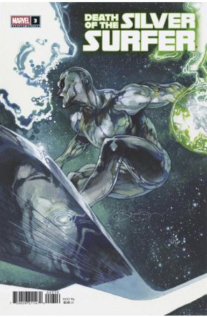 Death of the Silver Surfer 3C published by Marvel with cover art by Simone Bianchi