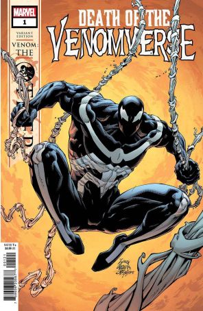 Death of the Venomverse 1A published by Marvel with cover art by Ryan Stegman