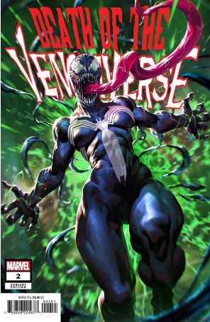 Death of the Venomverse 2D published by Marvel with cover art by Derrick Chew