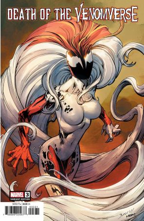 Death of the Venomverse 3B published by Marvel with cover art by Mark Bagley