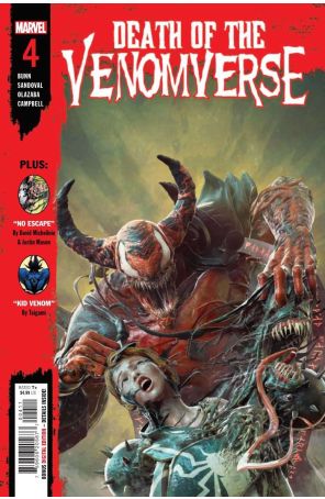Death of the Venomverse 4 published by Marvel with cover art by Bjorn Barends