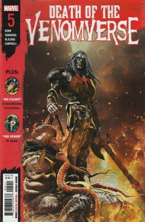 Death of the Venomverse 5 published by Marvel with cover art by Bjorn Barends