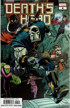 Death's Head (2nd Series) 4 published by Marvel with cover art by Nick Roche