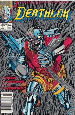 Deathlok (2nd Series) 1 (Newsstand) published by Marvel with cover art by Denys Cowan