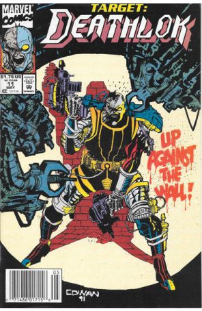 Deathlok (2nd Series) 11 (Newsstand) published by Marvel with cover art by Denys Cowan