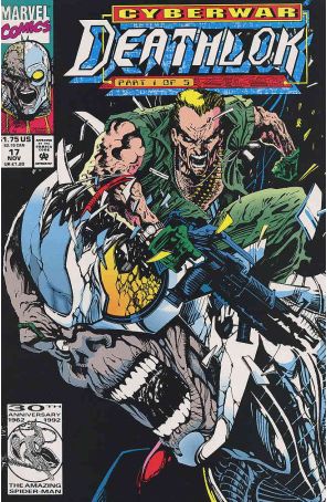 Deathlok (2nd Series) 17 published by Marvel with cover art by Jae Lee