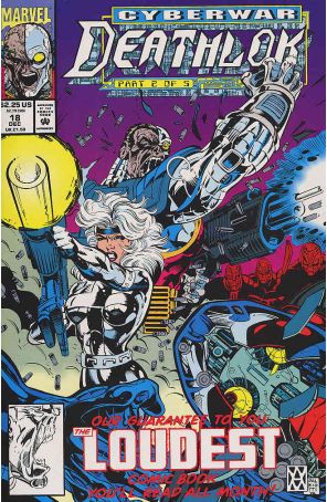 Deathlok (2nd Series) 18 published by Marvel with cover art by Walter McDaniel