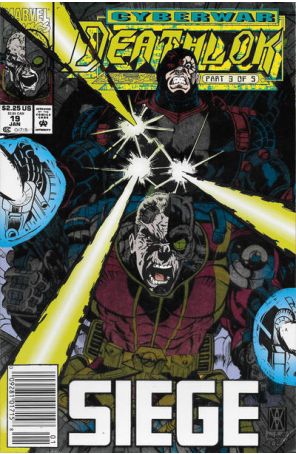 Deathlok (2nd Series) 19 (Newsstand) published by Marvel with cover art by Walter McDaniel