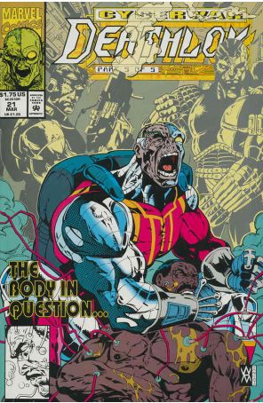 Deathlok (2nd Series) 21 published by Marvel with cover art by Walter McDaniel