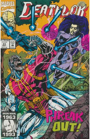 Deathlok (2nd Series) 23 published by Marvel with cover art by Walter McDaniel