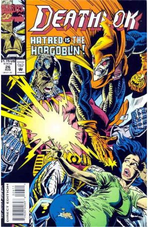 Deathlok (2nd Series) 26 published by Marvel with cover art by Kevin Kobasic