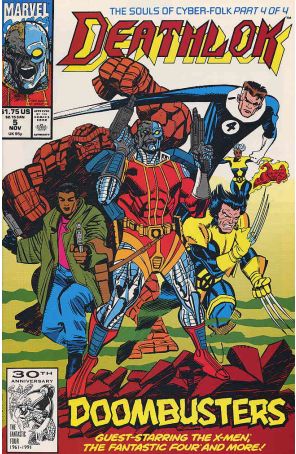 Deathlok (2nd Series) 5 published by Marvel with cover art by Denys Cowan