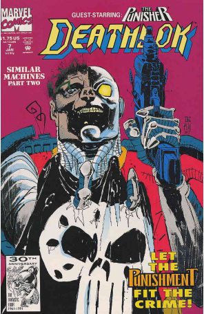 Deathlok (2nd Series) 7 published by Marvel with cover art by Denys Cowan