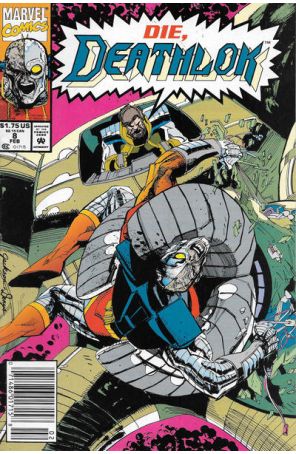 Deathlok (2nd Series) 8 (Newsstand) published by Marvel with cover art by Butch Guice