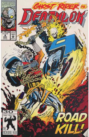 Deathlok (2nd Series) 9 published by Marvel with cover art by Denys Cowan