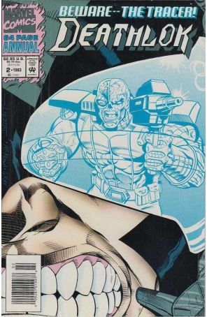 Deathlok (2nd Series) Annual 2 (Newsstand) published by Marvel with cover art by John Hebert