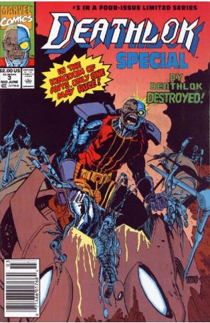 Deathlok (2nd Series) Special 3 (Newsstand) published by Marvel with cover art by Denys Cowan