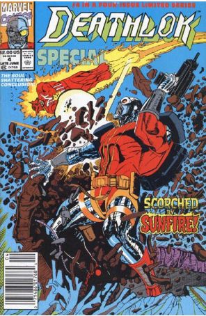 Deathlok (2nd Series) Special 4 (Newsstand) published by Marvel with cover art by Denys Cowan