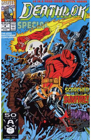 Deathlok (2nd Series) Special 4 published by Marvel with cover art by Denys Cowan