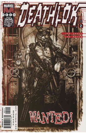 Deathlok (3rd series) 2 published by Marvel with cover art by Leonardo Manco