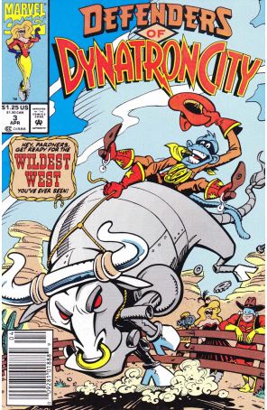 Defenders of Dynatron City 3 (Newsstand) published by Marvel
