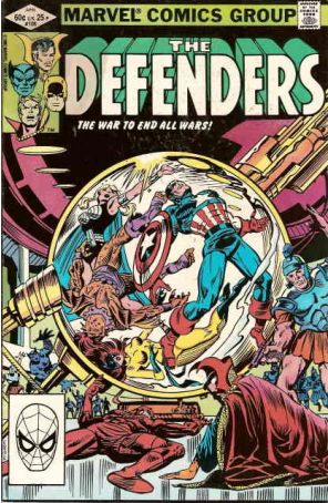 The Defenders 106 published by Marvel with cover art by Al Milgrom